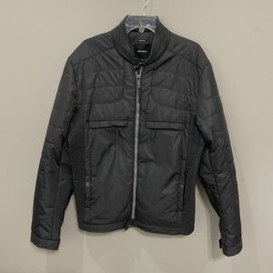 Anthony Morato Men’s Black Jacket Quilted Moto Style Sz XXL